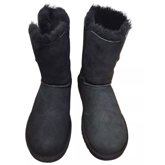 UGG Bailey Button Bling (Swarovski) Sz 6 Women Black 3349-BLK Limited Edition - Picture 9 of 11